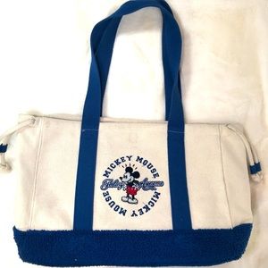 Mickey Mouse Lined Canvas Tote Bag